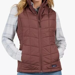 Like New! Lands' End Black Puffer Vest SZ XL Petite